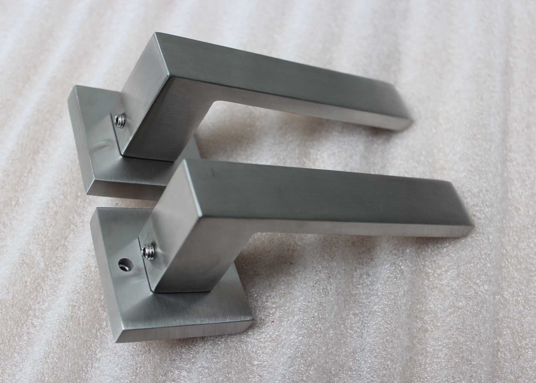 Ironmongery Door handle square Design solid stainless steel door lever handle